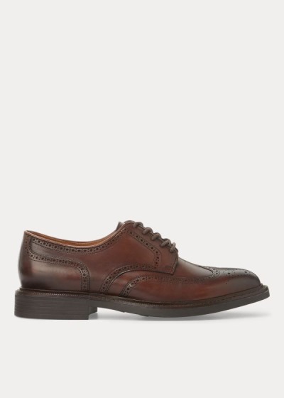 Polo Ralph Lauren Asher Læder Wingtip Sko Herre Danmark (OJVRP8675)